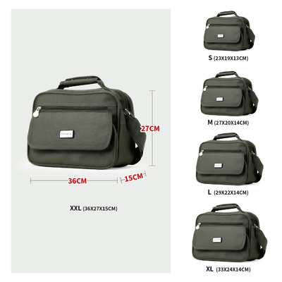 Cruz masculina do curso de Bag Oxford Waterproof do multi mensageiro do ombro do bolso - sacos para o transporte de cadáveres