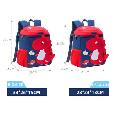 Trouxa bonito dos desenhos animados de Mochila do jardim de infância do dinossauro da criança 3D para meninas dos meninos