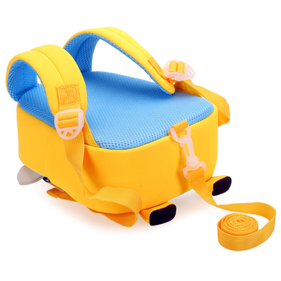 Dos desenhos animados bonitos impermeáveis do neopreno 3D da trouxa das crianças do macaco anti Schoolbags perdidos 2 tamanhos