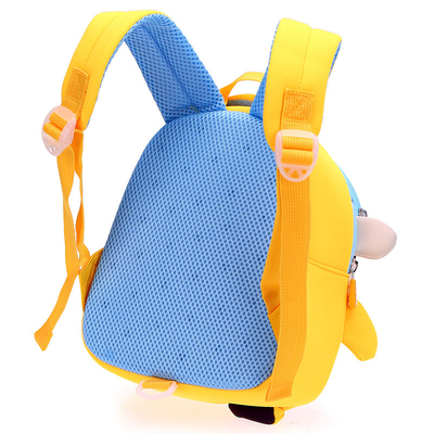 Dos desenhos animados bonitos impermeáveis do neopreno 3D da trouxa das crianças do macaco anti Schoolbags perdidos 2 tamanhos