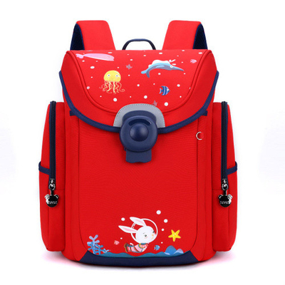 A escola impermeável de Backpack Cartoon Kids do estudante dos multi bolsos ensaca 1000g