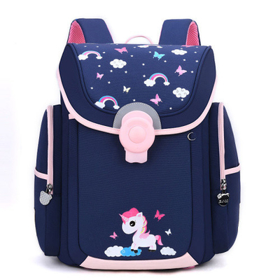 A escola impermeável de Backpack Cartoon Kids do estudante dos multi bolsos ensaca 1000g