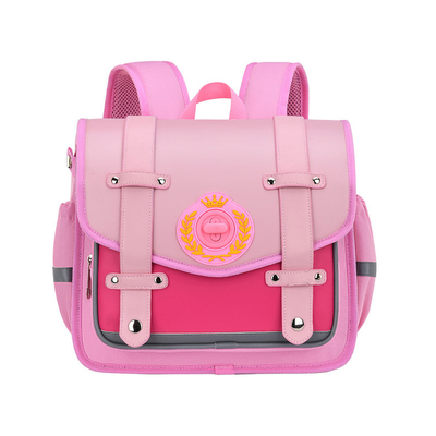 Trouxa de nylon na moda da escola do couro envernizado para os meninos 6-12Y