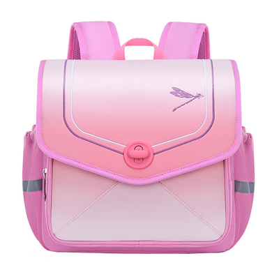Sacos de escola impermeáveis das trouxas de couro cor-de-rosa azuis da escola para crianças