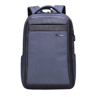 Trouxas da faculdade dos homens do portátil roubo Daypacks de USB de 15,6 polegadas anti