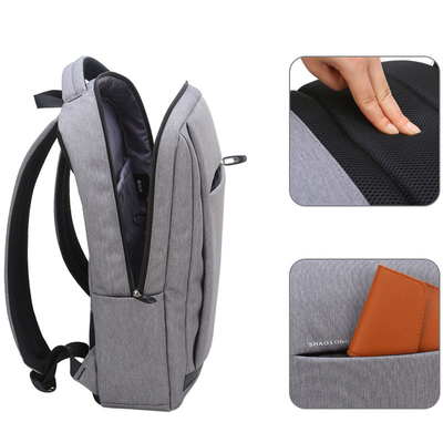 Saco 15,6 impermeável ocasional impermeável de Oxford da trouxa de USB do portátil