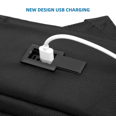 Trouxa ocasional do negócio do curso dos homens de carregamento de USB da trouxa do portátil do negócio do FCS