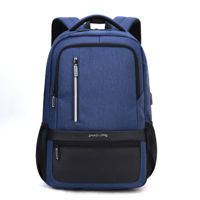 Sacos de escola de nylon impermeáveis de carregamento externos do portátil dos homens da trouxa de USB