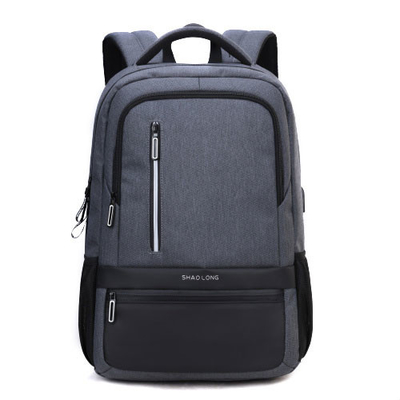 Sacos de escola de nylon impermeáveis de carregamento externos do portátil dos homens da trouxa de USB