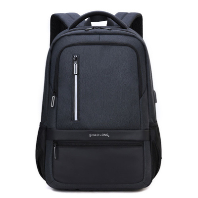 Sacos de escola de nylon impermeáveis de carregamento externos do portátil dos homens da trouxa de USB