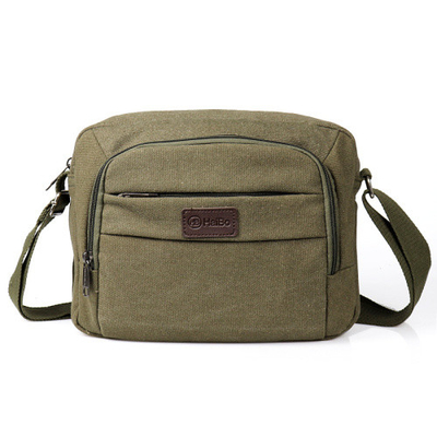 Mala a tiracolo contínua de Bag Casual Portable do mensageiro da lona do vintage da curvatura