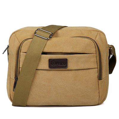 Mala a tiracolo contínua de Bag Casual Portable do mensageiro da lona do vintage da curvatura