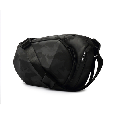 Cruz impermeável de Fanny Pack Black Anti Theft da forma da caixa - sacos do estilingue de Oxford do saco para o transporte de cadáveres