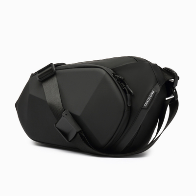 Cruz impermeável de Fanny Pack Black Anti Theft da forma da caixa - sacos do estilingue de Oxford do saco para o transporte de cadáveres