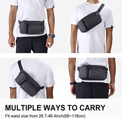 Caminhada de Fanny Pack Multiple Pockets For da forma da grande capacidade