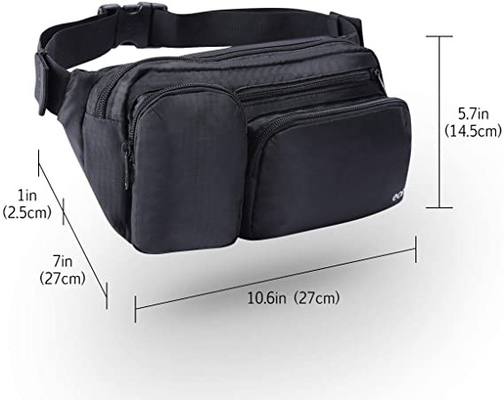 Caminhada de Fanny Pack Multiple Pockets For da forma da grande capacidade