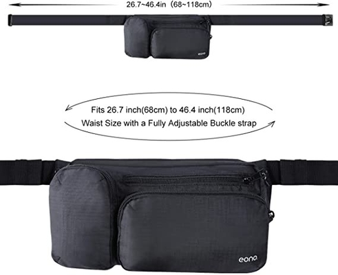 Caminhada de Fanny Pack Multiple Pockets For da forma da grande capacidade