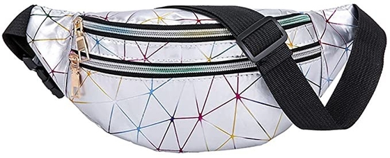 O plutônio cobre os bolsos do fecho de correr do bloco 3 de Bum Waist Bag Festival Fanny impermeáveis