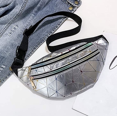 O plutônio cobre os bolsos do fecho de correr do bloco 3 de Bum Waist Bag Festival Fanny impermeáveis