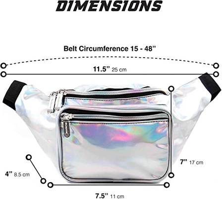 Meio pequeno das crianças dos homens das mulheres de Bum Bag Waist Pack For do entusiasmo do plutônio grande