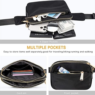 Forma ocasional Fanny Pack Adjustable Belt Bag para a viagem do exercício do ar livre