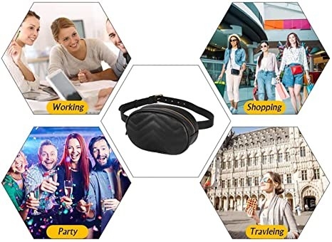 Transversal - saco impermeável de couro da correia do plutônio de Fanny Pack da forma do corpo
