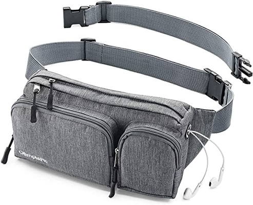 Saco de Fanny Pack Hiking Cute Waist da forma de 6 bolsos