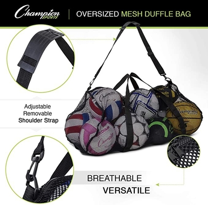 Saco desproporcionado do Gym de Mesh Sports Duffle Bag Multipurpose com o zíper ajustável