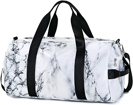 O Marble White ostenta sacos de Duffle para as mulheres 800g ocasional dos homens