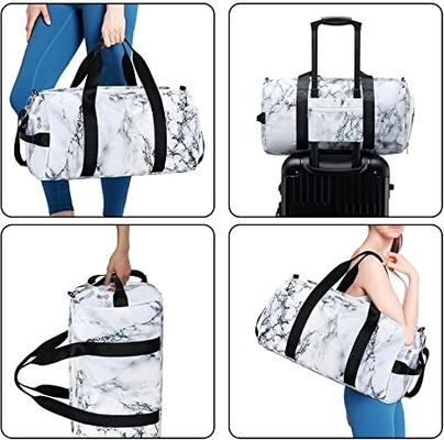 O Marble White ostenta sacos de Duffle para as mulheres 800g ocasional dos homens
