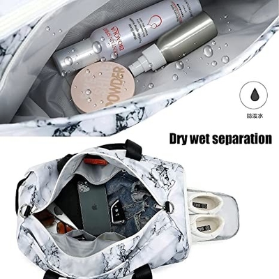 O Marble White ostenta sacos de Duffle para as mulheres 800g ocasional dos homens