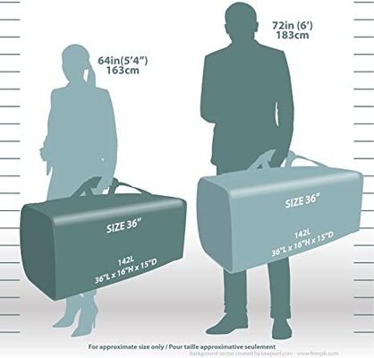 Material resistente do poliéster de Oxford do saco de Duffel do bolso de 36 polegadas multi