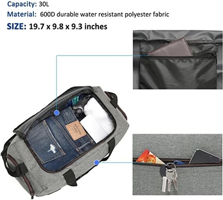 À prova de água dos sacos de Duffle dos esportes do Weekender com compartimento da sapata