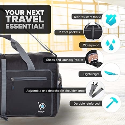 Trouxa dobrável do Duffel do saco de Duffle 60l dos esportes para o peso leve dos homens das mulheres impermeável