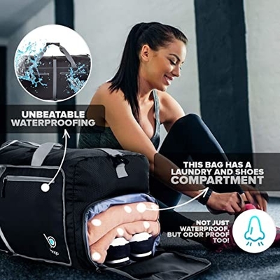Trouxa dobrável do Duffel do saco de Duffle 60l dos esportes para o peso leve dos homens das mulheres impermeável