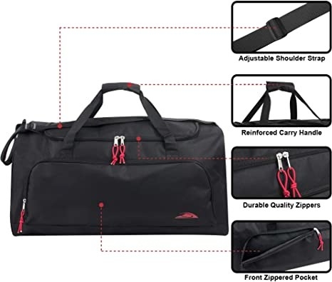 55Liter 24 sacos de Duffle de pouco peso da lona da polegada para mulheres dos homens