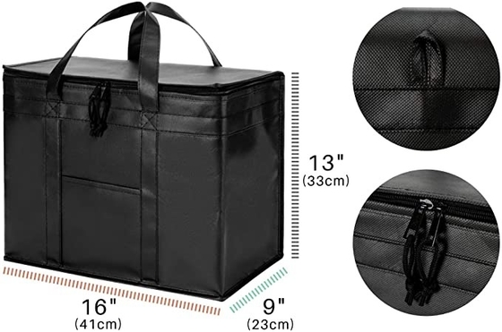 Saco lavável isolado dobrável de Coller dos suportes do zíper resistente dos mantimentos dos sacos de compras