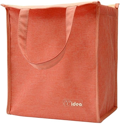 A lona tomou partido brandamente almoço adulto isolado impermeável Tote Bag do refrigerador dobrável