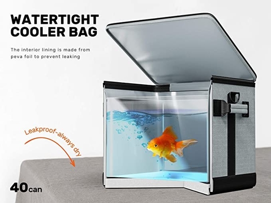 O refrigerador isolado dobrável Leakproof ensaca a lancheira para o assado de acampamento do piquenique