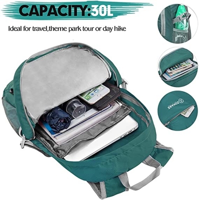 30l Packable que caminha o peso leve do à prova de água da trouxa dobrável