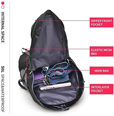 à prova de água 50l de pouco peso que caminha a trouxa para a visita de acampamento de escalada