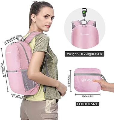 Trouxa de caminhada exterior do à prova de água 20l Packable da trouxa do ODM dobrável