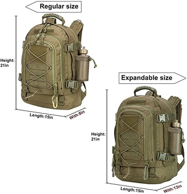 Material de acampamento militar tático expansível de Oxford da trouxa 60l