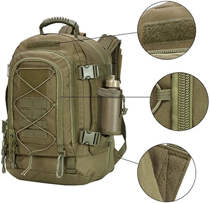 Material de acampamento militar tático expansível de Oxford da trouxa 60l