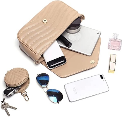 Saco à moda de Small Quilted Crossbody do desenhista para mulheres