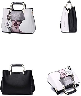 Senhoras luxuosas Tote Bags de couro do ombro da sacola da bolsa das mulheres superiores do punho
