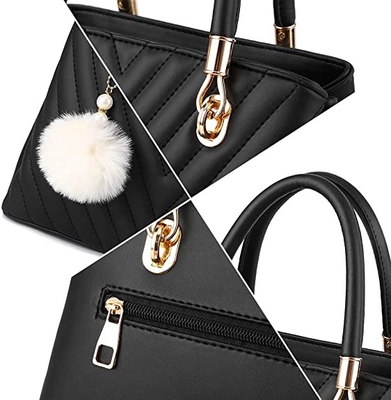 Sacola superior do punho da bolsa luxuosa das mulheres de couro do plutônio da forma